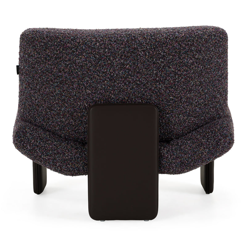 Crowley - Modern Grey Multi-Color Fabric Accent Chair — view 4