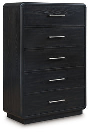 Rowanbeck - Five Drawer Chest - Black - R&R Furniture Gallery (Fountain Valley, CA)