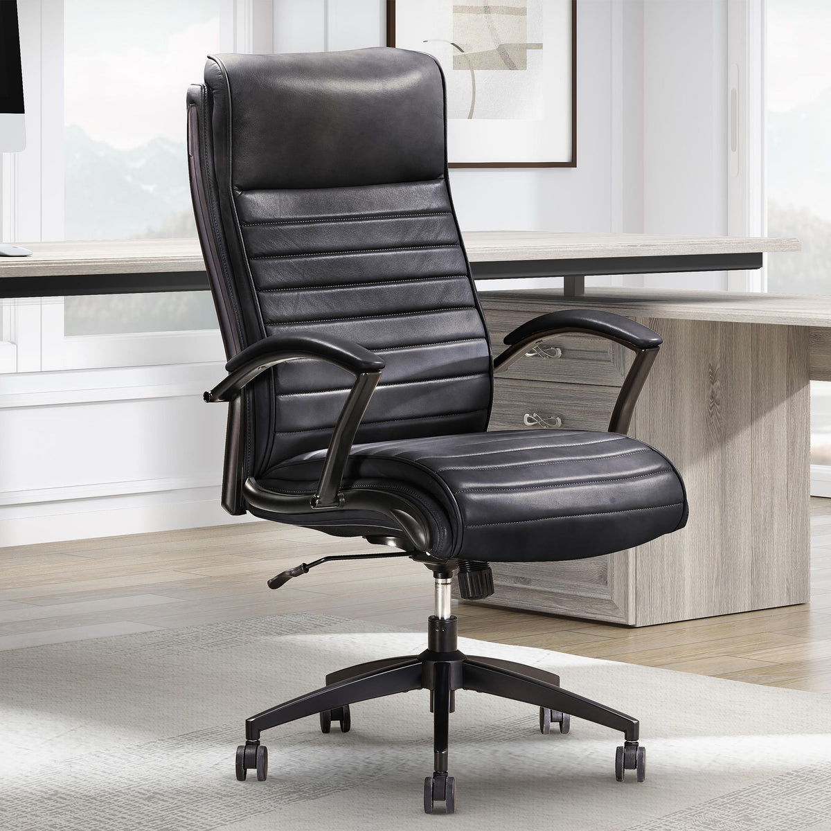 Dc#370 - Leather Desk Chair