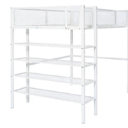 Loft Bed With 4 Tier Shelves And Storage - R&R Furniture Gallery (Fountain Valley, CA)