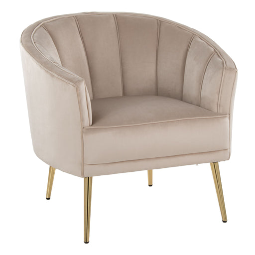 Lumi Source Tania contemporary glam accent chair with plush upholstery and sleek design, perfect for modern living spaces.