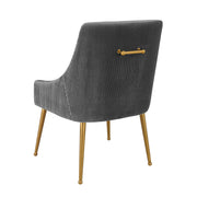 Beatrix - Pleated Velvet Side Chair - R&R Furniture Gallery (Fountain Valley, CA)