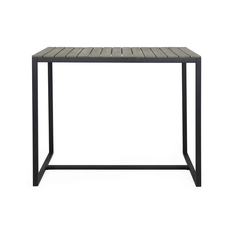 Ernesto - Outdoor Industrial Acacia Wood Bar Table - R&R Furniture Gallery (Fountain Valley, CA)