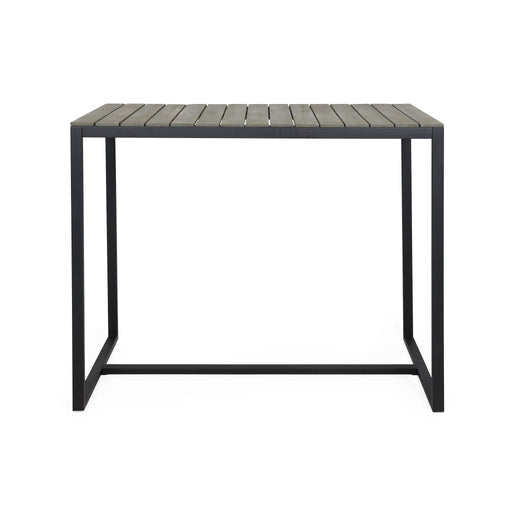 Ernesto - Outdoor Industrial Acacia Wood Bar Table - R&R Furniture Gallery (Fountain Valley, CA)