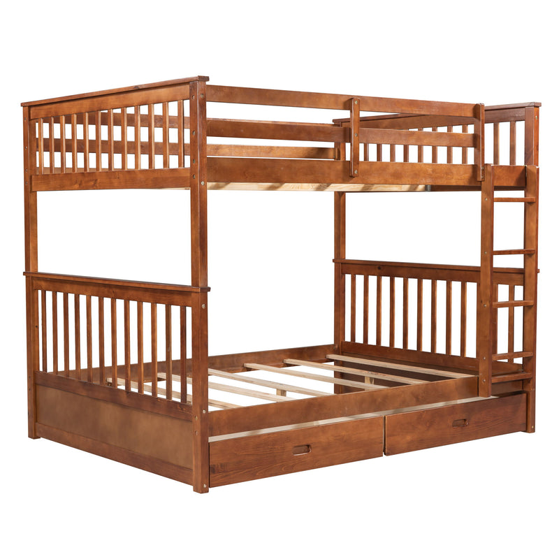 Bunk Bed With Ladders And 2 Storage Drawers - R&R Furniture Gallery (Fountain Valley, CA)