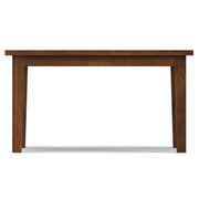Simpli-Home handcrafted dining table by Eastwood, featuring a sturdy wooden surface and elegant design for dining room decor.