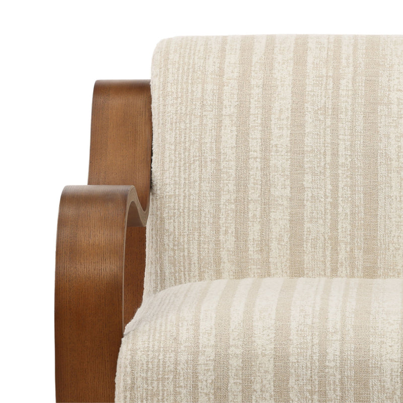 Amabel - Occasional Chair - Agate Cream And Brown