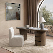 Estelle - Desk - Soft Cocoa - R&R Furniture Gallery (Fountain Valley, CA)