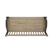 Slatted Bench With Built In Shelf - R&R Furniture Gallery (Fountain Valley, CA)