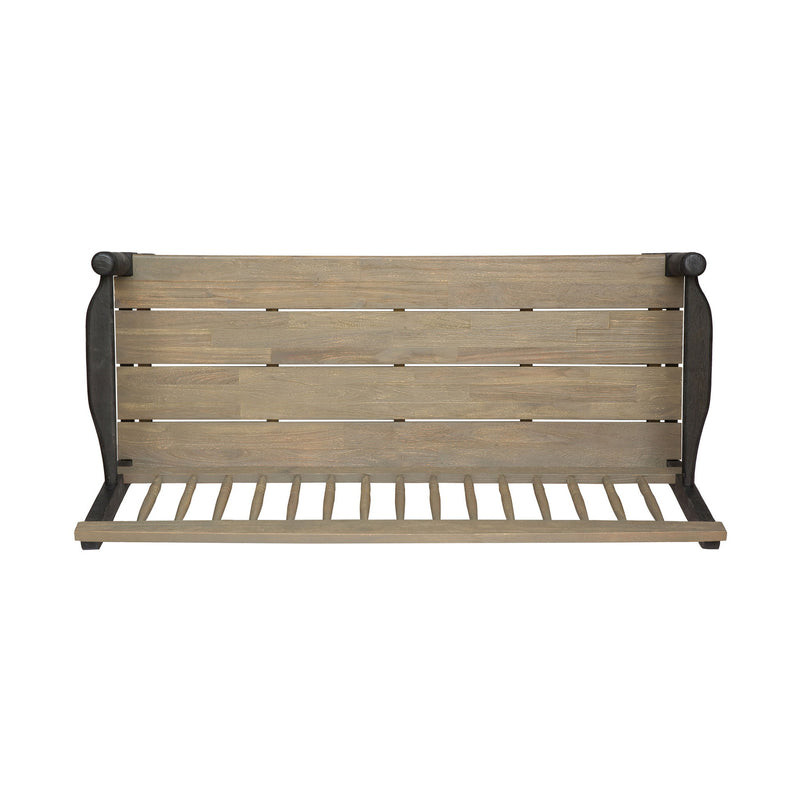 Slatted Bench With Built In Shelf - R&R Furniture Gallery (Fountain Valley, CA)