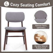 Upholstered Comfort Dining Chair (Set of 2) - R&R Furniture Gallery (Fountain Valley, CA)