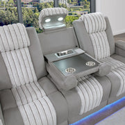 Duran - Power Reclining Sofa With Power Headrest - R&R Furniture Gallery (Fountain Valley, CA)