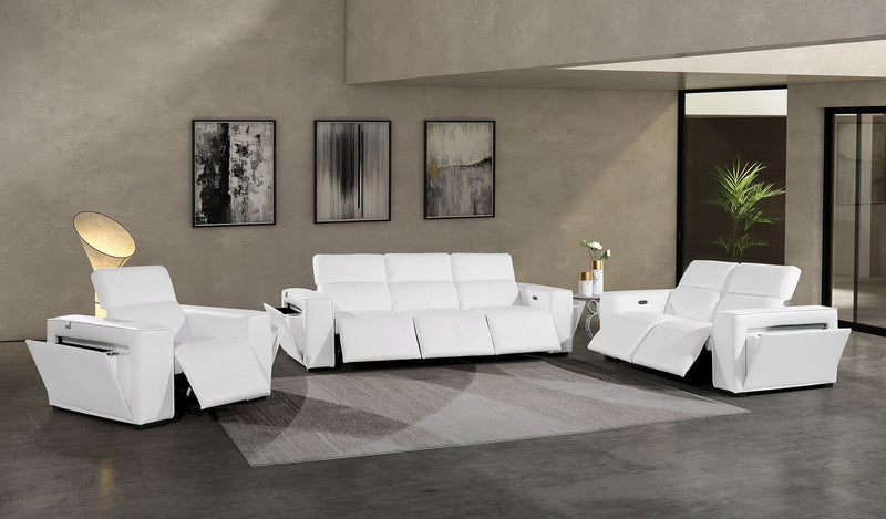 1224 - 6-Piece Modular Power Reclining Sofa, Loveseat & Chair Set In With 6 Power Recliners & Power Headrests