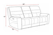 Parker Living Lawson power reclining 3-piece sofa set with plush cushions and modern design for stylish living room decor.