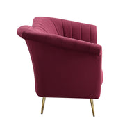 Callista - Sofa - Red Velvet - R&R Furniture Gallery (Fountain Valley, CA)