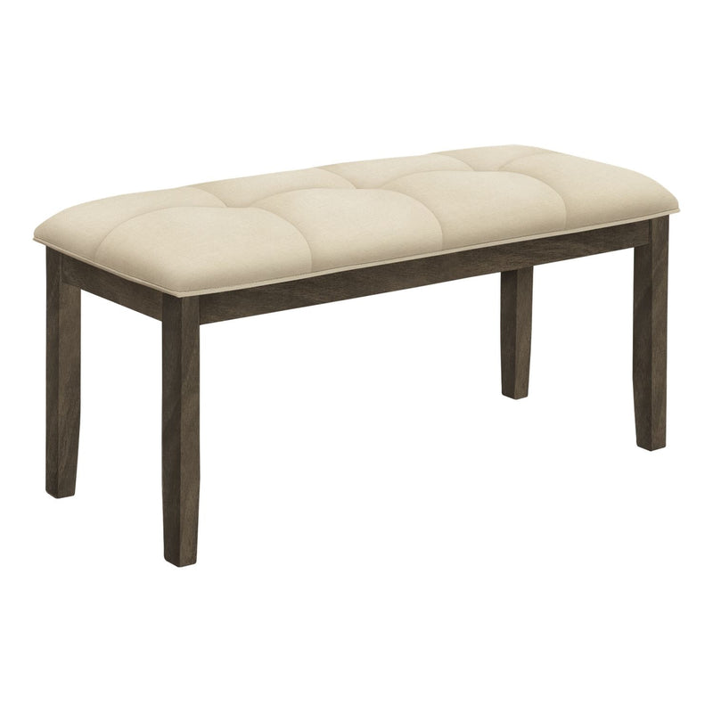 Bench, Rectangular, Hallway, Upholstered, Transitional - Cream - R&R Furniture Gallery (Fountain Valley, CA)