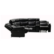 Jupiter - Leather Sectional - Black - R&R Furniture Gallery (Fountain Valley, CA)