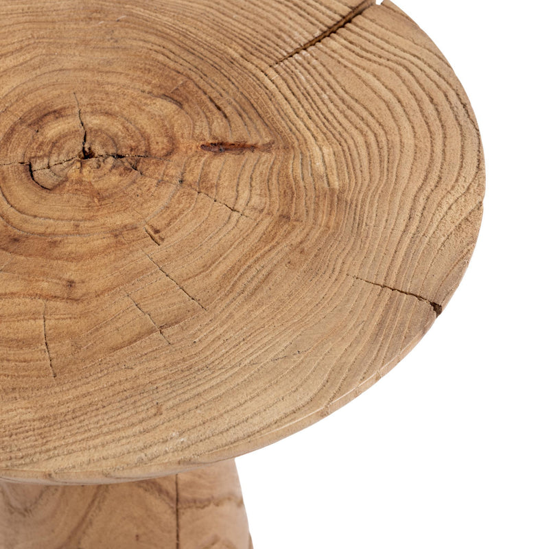 Classic Home Alina accent table with Heartwood Natural finish, showcasing smooth wooden surface and modern design.