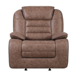 Lucius - Glider Recliner With Manual Recline - Brown