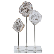 White natural stone sculpture from Uttermost's Cyrene collection, decorative figurine with smooth, polished surface for home decor.