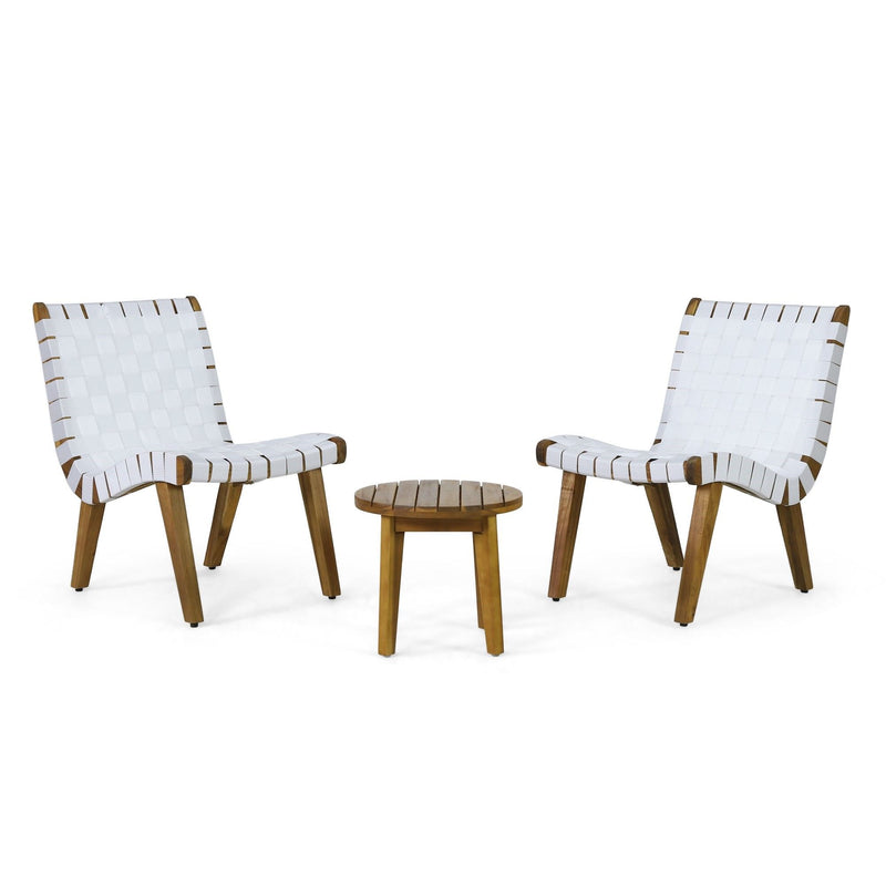 Outdoor 3 Piece Rope Weave Patio Seating Set - R&R Furniture Gallery (Fountain Valley, CA)