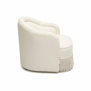 Pamela - Boucle Tassel Lounge Chair - R&R Furniture Gallery (Fountain Valley, CA)