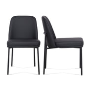 Set of two TOV Furniture Sydney dining chairs with modern design and sleek wooden legs.