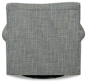 Renley - Swivel Glider Accent Chair - Ash - R&R Furniture Gallery (Fountain Valley, CA)
