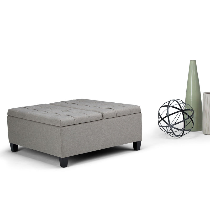 Harrison - Upholstered Coffee Table Storage Ottoman - R&R Furniture Gallery (Fountain Valley, CA)