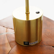 Ethereal - Modern Small Table Lamp, Desk Lamp Fixture With Globe Shade - Gold / White - R&R Furniture Gallery (Fountain Valley, CA)
