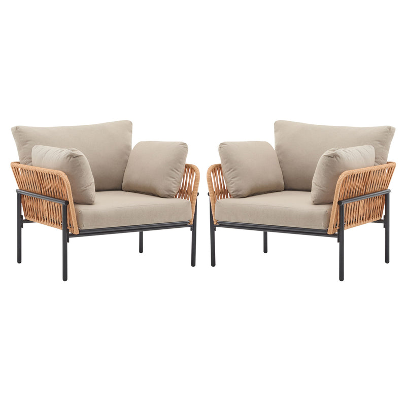 Rope Lounge Chair With Cushions For Modern Spaces - R&R Furniture Gallery (Fountain Valley, CA)