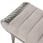 Roxbury Park - Tufted Bench - Stainless Steel - R&R Furniture Gallery (Fountain Valley, CA)