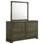Sundance - 6 Drawer Dresser With Mirror - Dark Coffee