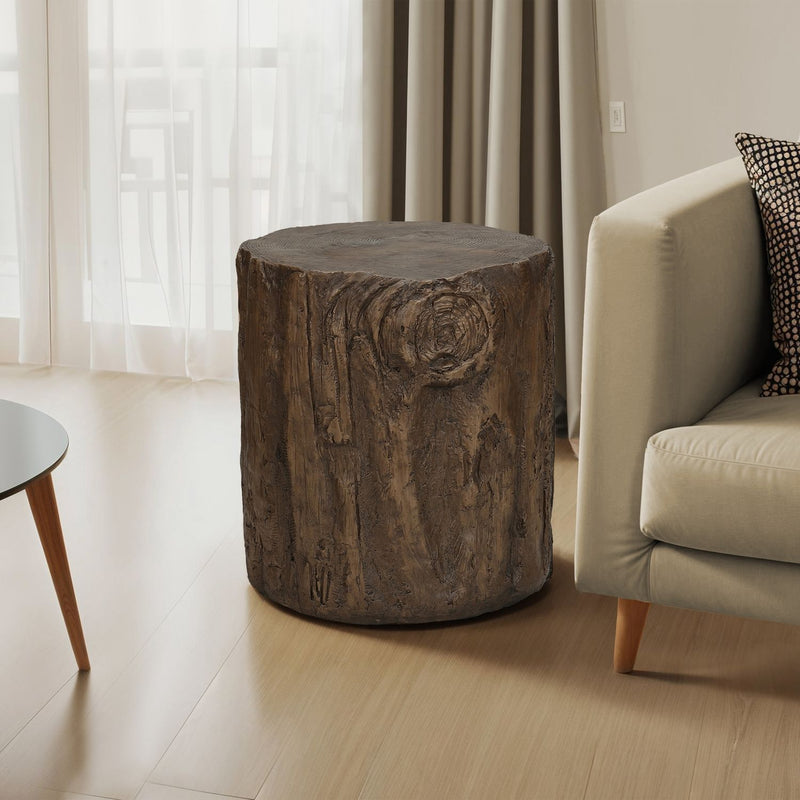 8th Street contemporary round accent table for indoor or outdoor use, featuring a sleek design and sturdy construction.