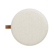 Brandy - Round Upholstered Storage Ottoman With Accent - R&R Furniture Gallery (Fountain Valley, CA)