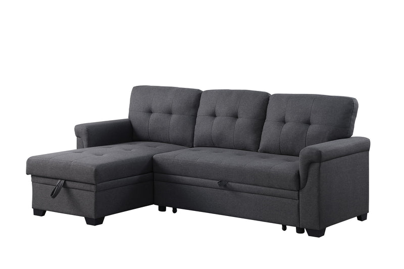Lucca - Reversible Sleeper Sectional Sofa With Storage Chaise - R&R Furniture Gallery (Fountain Valley, CA)