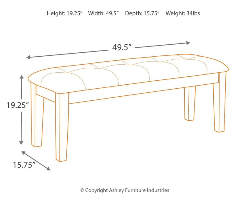 Haddigan - Upholstered Bench - R&R Furniture Gallery (Fountain Valley, CA)