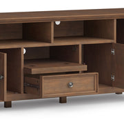 Amherst - Wide TV Media Stand - Rustic Natural Aged Brown - R&R Furniture Gallery (Fountain Valley, CA)
