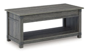 Freedan - 3 Pc. - Coffee Table, 2 End Tables - Grayish Brown - R&R Furniture Gallery (Fountain Valley, CA)