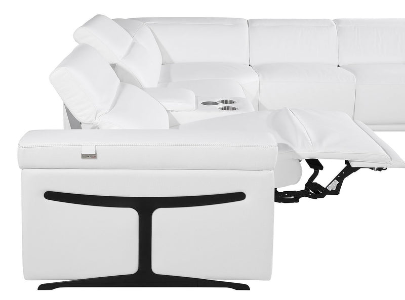 1126 - 8-Piece U-Shaped Sectional Sofa In With 2 Power Recliners & Power Headrests