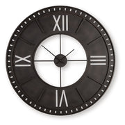 Lytle - Wall Clock - Antique Brown - R&R Furniture Gallery (Fountain Valley, CA)