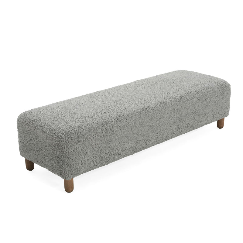 Contemporary Ottoman With Foam Cushion And Durable Upholstery - R&R Furniture Gallery (Fountain Valley, CA)