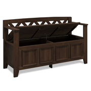 Amherst - Compact Entryway Storage Bench - R&R Furniture Gallery (Fountain Valley, CA)