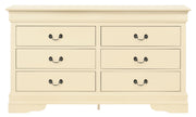 Elegant Louis Phillipe traditional dresser by Glory Furniture with detailed woodwork and classic design.