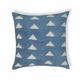 Indigo - Triangles Cotton Square Accent Pillow - Indigo - R&R Furniture Gallery (Fountain Valley, CA)