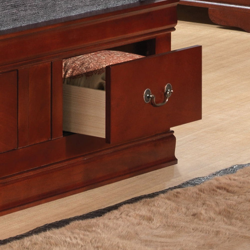 Traditional Style Bookcase Storage Bed - R&R Furniture Gallery (Fountain Valley, CA)