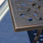 Enchantia - Outdoor Rectangular Dining Table With Weave Tabletop And Flared Legs - Copper - R&R Furniture Gallery (Fountain Valley, CA)
