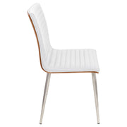 Lumi Source Mason contemporary dining chairs set of 2 with swivel features, showcasing sleek modern design and cushioned seats.
