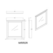 Augusta - Mirror With Sleek Frame, Large Scale Mirror For Dresser - Beige Brown - R&R Furniture Gallery (Fountain Valley, CA)
