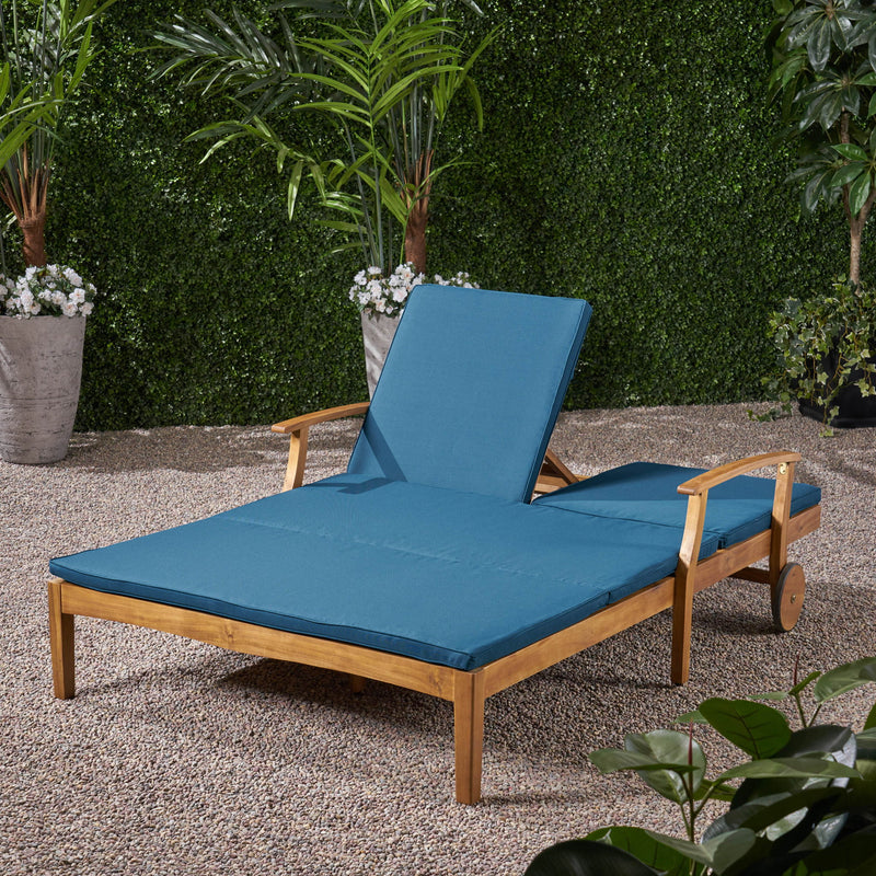 Etherealize - Outdoor Adjustable Double Chaise Lounge With Water Resistant Cushions - R&R Furniture Gallery (Fountain Valley, CA)